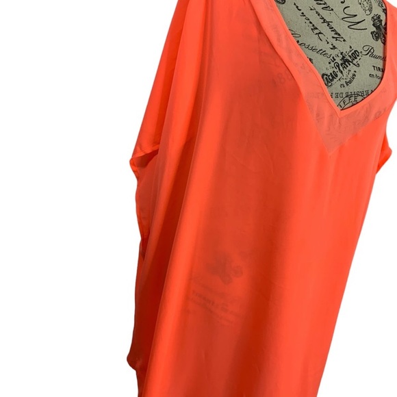 Torrid Top fluorescent orange Blouse or use as bathing suit cover-up women’s 5X - Picture 4 of 12